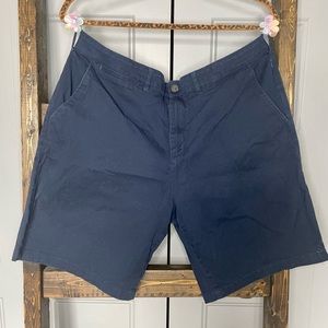 men's navy linen shorts, size 38